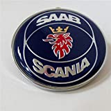 1 Pièce Pour SAAB Scania 9-3 9000 900 RÉSINE DOMÉ Bonnet Badge Marque Nouvelle Pièce 4522884 (Bleu)