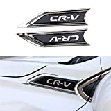 2 pièces pour Honda 2017 2018 2019 2020 2021 CR-V CRV ABS pour aile avant latéral autocollant de grille d'aération