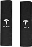 2 Pièces Voiture Protège Ceinture de Sécurité Coussin pour Tesla Model 3/S/X/Y, Rembourrage Ceinture Voiture Enfant Adultes Confort Doux Épaulière ...