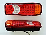2 x LED arrière Stop Tail Indicateur inverse brouillard Lampes 24 V pour camion remorque Bus Camper benne camping-car lamps