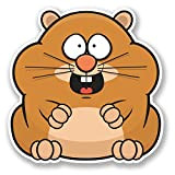 2 x Sticker en vinyle Happy Hamster Cage pour iPad Ordinateur Portable Enfant mignon cadeau Animal Fun # 4395 - 10cm ...