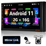 2G+16G Android Autoradio 2 Din Bluetooth Main Libre GPS Navi, 7 Pouces Écran Tactile Radio avec WiFi Mirror Link FM ...