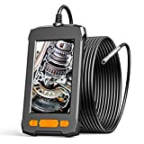 3.9mm Endoscope Industriel Zealtron Endoscopique IPS 4,5" Pouces Caméra d'inspection avec 6 LED Réglables Borescope IP67 étanche Serpent Caméra Câble ...