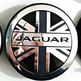 4 pièces Auto Cache Moyeux, pour Jaguar 59MM Voiture Centre De Roue Capuchons Moyeu Couvercle Moyeu Centre Casquettes DéCoration,B