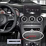 83mm Lettre Emblème Badge Intérieur Center Console Logo Car Styling Accessoires 3D Autocollant pour Mercedes Benz Amg C E Glk ...