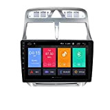 9 Pouces Android 10 Quad Core Autoradio GPS Navigateur Compatible avec Peugeot 307 307CC 307SW 2006-2013 Prend en Charge Bluetooth ...