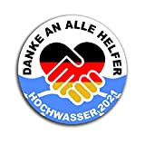 #A5725 HW21 Autocollant dons inondations 2021 Flut catastrophe AHR Eifel NRW 9 cm