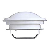 Aérateur de toit champignon - Protection contre les mouches - Pour caravane, camping-car, bateau - Blanc - Avec fermeture à ...