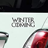 Aerialballs Sticker vinyle pour voiture Game of Thrones Winter Is Coming Noir