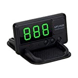Affichage HUD de voiture, Riloer Car Universal Head Up Display GPS Digital Speedometer for Cars Trucks with Over Speed Warning ...