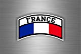 Akachafactory Autocollant Sticker Voiture Aviation Drapeau France Francais opex Militaire