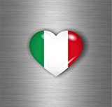 Akachafactory Autocollant Sticker Voiture Moto Tuning Drapeau Italie Italien Italia cur