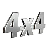 Alamor Voiture En Métal Chrome 3D Sticker 4X4 Déplacement Emblème Badge-Silver