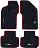 ALFA ROMEO GT Tapis pour Voiture Noir avec bordure rouge, set complet de tapis en moquette sur mesure avec broderie ...