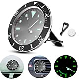 ALLOMN Horloge De Voiture, 5×5cm Voiture Air Vent Horloge Automobile Quartz Horloge Décoration Voiture Horloge Voiture Tableau Bord Horloge, Lumineux ...