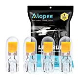 ALOPEE - Paquet de 4 Sources COB T10 Ultra-Lumineuses, Blanc Chaud, Remplacement des Ampoules LED pour 194 W5W 168 2825 ...