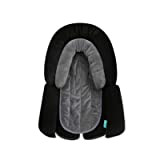 APRAMO Support 2 en 1 pour la tête et le corps de bébé, coussin rembourré pour siège auto, poussette (noir)