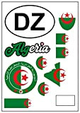 aprom Algérie Autocollant carte autocollant - Voiture moto drapeau tuning