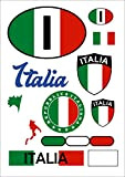 aprom Carte d'autocollants Italie - Drapeau de voiture