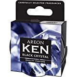 AREON Ken Désodorisant Voiture Cristal Noir en Pot Maison Couvercle Ventilé Réglable 3D (Black Crystal Lot de 3)