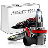 Asasytal H8 LED Angel Eyes Bulbs 12V 40W 6000K Blanc H9 H11 H16 Feux de Brouillard Halo Bague Marqueur Ampoules ...
