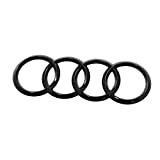 Audi 4M0071802 Emblème Noir pour hayon arrière avec Logo-pour Q7/SQ7 (Type 4M) à partir de 2020