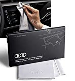 Audi 80A096325 Chiffon de Nettoyage pour écran Tactile - Argenté 30 x 30 cm