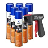 AUPROTEC Spray dissolvant de Rouille Oxim Ultra Nettoyant antirouille Huile Multifonctions MoS2 Spray anticorrosif 6X 400 ML + 1x poignée ...