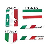 Autocollant de voiture Italie Drapeau Decal en alliage d'aluminium Italie Emblem Badge Creative Car Styling autocollant pour voiture Décoration, autocollant ...