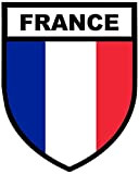 Autocollant Sticker Voiture Moto Blason Drapeau France Francais opex Militaire armée opération extérieure - 10 cm