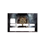 Autocollant Trône de Fer Game of Thrones GOT numéro 2 carte bleue carte bancaire CB adhésif sticker