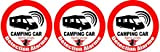 Autocollants/stickers : Alarme pour camping car - 3x5cm