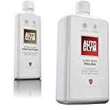 Autoglym AG 153255 Extra Gloss Protection 325ML & Super Resin Polish (Mastic pour Carrosserie) - Élimine les Éraflures et les ...