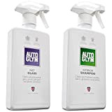 Autoglym Fast Glass 500ml - Spray Nettoyant pour Vitres de Voiture, Rétroviseurs, Phares et Composants en Plastique & Interior Shampoo ...