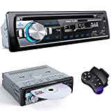 Autoradio Bluetooth CD DVD Lecteur, DAZZMO RDS Autoradios 1 DIN avec Système Bluetooth 5.0 Mains Support MP3/Radio FM, 2 Ports ...