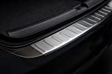 Avisa Protection de seuil arrière inox compatible avec Dacia Logan MCV 2013- 'Ribs'