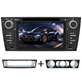 AWESAFE Autoradio 2 Din pour BMW Série3 E90 E91 E92 E93,Lecteur DVD CD 7 Pouces Écran Tactile avec GPS Navigation ...