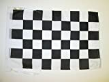 AZ FLAG Drapeau Damier Noir et Blanc 45x30cm - PAVILLON à damiers - Course Automobile - Formule 1 30 x ...