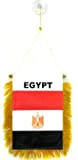 AZ FLAG Fanion Egypte 15x10cm - Mini Drapeau egyptien 10 x 15 cm spécial Voiture - Bannière