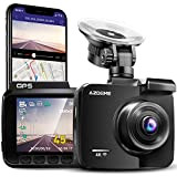 AZDOME 4K WiFi GPS Dashcam Caméra de Voiture avec 170°Angle, Vision Nocturne, Enregistrement en Boucle, G capteur, Surveillance de Stationnement ...