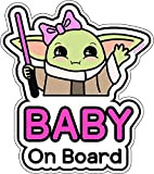 baby on board aufkleber auto (06. Yoda Girl)