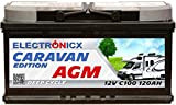 Batterie AGM 12v 120Ah Electronicx Caravan Edition V2 batterie solaire 12v accumulateur 12v batteries solaires d'alimentation batterie 12v agm caravane ...