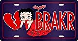 Betty Boop Heart Breaker Plaque d'immatriculation
