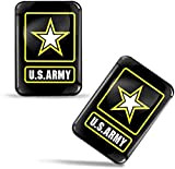 Biomar Labs® 2 x 3D Flexibles Autocollant Stickers États Unis Armée Américaine Drapeau Étoile Militaire US Army Flag America Adhésif ...