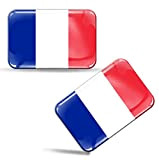Biomar Labs® 2 x 3D Flexibles Autocollant Stickers National Drapeaux France Le Français France F 33