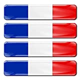 Biomar Labs® 4 x 3D Flexibles Autocollant Stickers National Drapeaux France Le Français France F 8