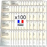 BLAUBODY Pochette Carte Grise Assurance x100 Transparent (Fabrication Française) 100x étui Protege Carte Grise et Assurance pour Documents Voiture Moto ...