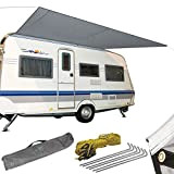 Bo-Camp Auvent Caravane Caravane-Travel-460x240 cm, Griss
