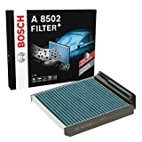 Bosch A8502 - Filtre d'habitacle anti-odeurs et anti-bactérien Filter+ - filtre à poussière et à pollen