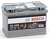 Bosch S5A08 - Batterie Auto - 70A/h - 760A - Technologie AGM - adaptée aux Véhicules avec Start/Stop
